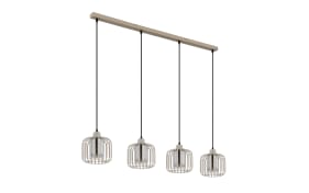 Pendelleuchte Alfred, sandfarbig, 4-flammig