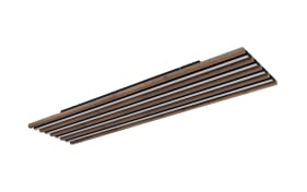 Deckenleuchte Hayden, dunkelbraun/schwarz, inkl. Fernbedienung 