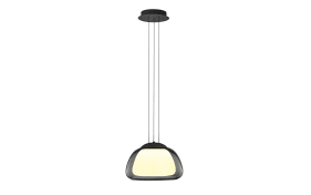 LED-Pendelleuchte Luxxo, grau, 1-flammig, inkl. Fernbedienung 