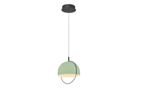 LED-Pendelleuchte Hoop, mintgrün, inkl. Fernbedienung