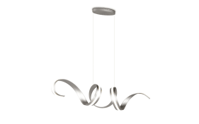 LED-Pendelleuchte Cinque Cisenna, nickelfarbig