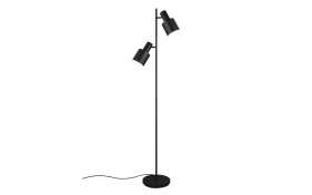Standleuchte Agudo, schwarz,  2 flammig, 160 cm