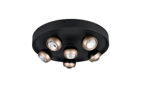 LED-Deckenleuchte Orbit, schwarz, 13,5 cm, inkl. Dimmfunktion