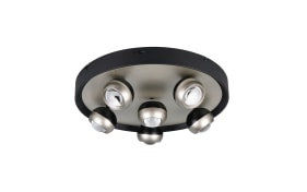 LED-Deckenleuchte Orbit, nickelfarbig, 13,5 cm, inkl. Dimmfunktion