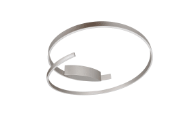 LED-Deckenleuchte Cinque Cinardi, nickelfarbig, inkl. Dim to Warm Funktion