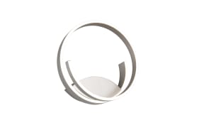 LED-Wandleuchte Cinque Cinardi, nickelfarbig, inkl. Dim to Warm Funktion