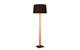 LED-Standleuchte Rahul, holz/schwarz, inkl. Sensordimmer