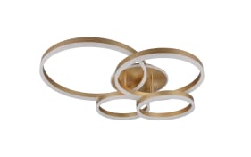 LED-Deckenleuchte Drake, goldfarbig, inkl. Memoryfunktion