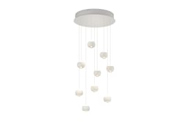 LED-Pendelleuchte Cannon, weiß, 200 cm, inkl. stufenloser Höhenverstellung 