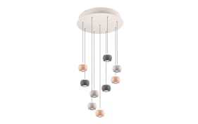 LED-Pendelleuchte Cannon, mehrfarbig, 9-flammig, inkl. stufenloser Höhenverstellung 