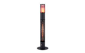 Stand-Heizstrahler Glow IP55 in schwarz, 110 cm