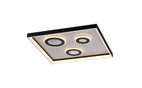 LED-Deckenleuchte Dune, schwarz, inkl. CCT und Tunneleffekt