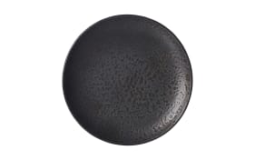 Teller Kitwe, Steingut, schwarz, 20 cm