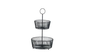 Etagere Gea in matt schwarz, 46 cm