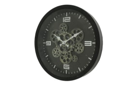 Wanduhr Big Time in schwarz, 38 cm