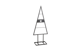 Dekofigur Weihnachtsbaum, schwarz, 101 cm