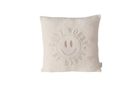 Kissen Smile, weiß, 45 x 45 cm