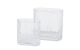 2er-Set Glasvasen Tulpina, transparent