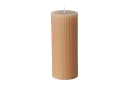 Stumpenkerze Classic, beige, 15 cm