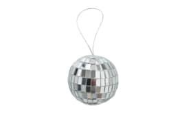 Dekoanhänger Disco, silber, 6-teilg