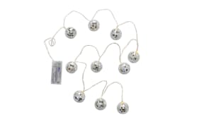 Lichterkette Disco, silber, 48 cm