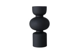 Vase Nelika, glas schwarz, 29 cm