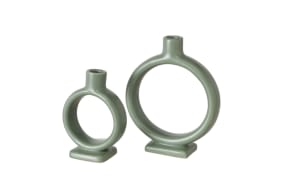 Kerzenleuchter-Set Valongo, grün, 2-teilig