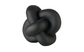 Skulptur Knotty, schwarz, 14 cm