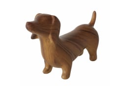 Hund Figur Wilhelmy, braun