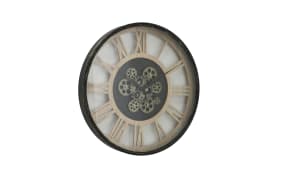 Wanduhr Takto, schwarz/beige
