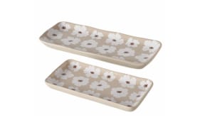 Servierplattenset Canea, beige, 2-teilig