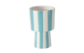 Vase Diam, weiß/blau, 15,2 cm