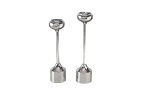 Kerzenleuchterset Donus, silber, 2-teilig