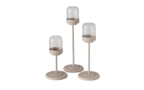 Windlichtset Senza, beige, 3-teilig