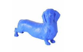 Wuffy Figur, blau, 24 cm