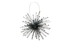 Weihnachtsanhänger Sprinkle, silber, 8 cm, 6-teilig