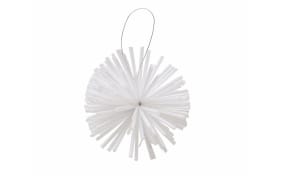 Weihnachtsanhänger Sprinkle, weiß, 8 cm, 6-teilig