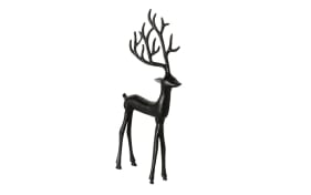 Figur Hirsch, schwarz, 38 cm