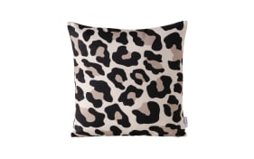 Kissen Leony, braun/schwarz, 45 x 45 cm