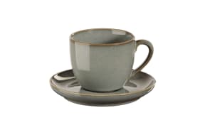 Espressotasse mit Unterteller saisons eucalyptus, 6,7 cm