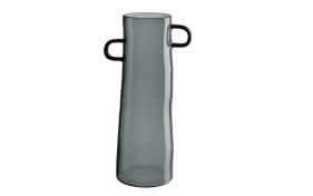 Vase rayu glass, grau, 28 cm