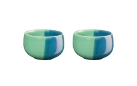 Eierbecher Joy, blau/grün, 2-teilig