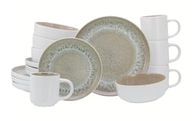 Kombiservice Nordic Fjord, sand/weiß, 16-teilig