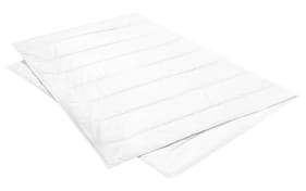 Sommerbett Extra Silk & Leinen, weiß, 135 x 200 cm