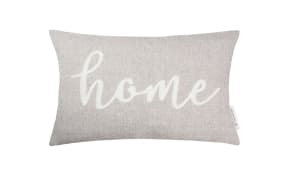 Zierkissenhülle Home, beige, 30 x 50 cm