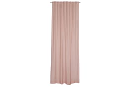 Vorhang mit verdeckter Schlaufe Solid, Polyester, rose, 130 x 250 cm