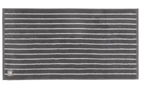 Handtuch Needlestripe, anthrazit, 50 x 100 cm