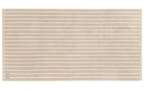 Duschtuch mit Needlestripe, beige, 70 x 140 cm