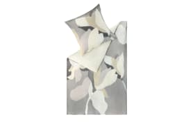 Bettwäsche Blossoms, grau, 135 x 200 cm