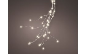 Micro LED Lichtbündel, silber, 190 cm